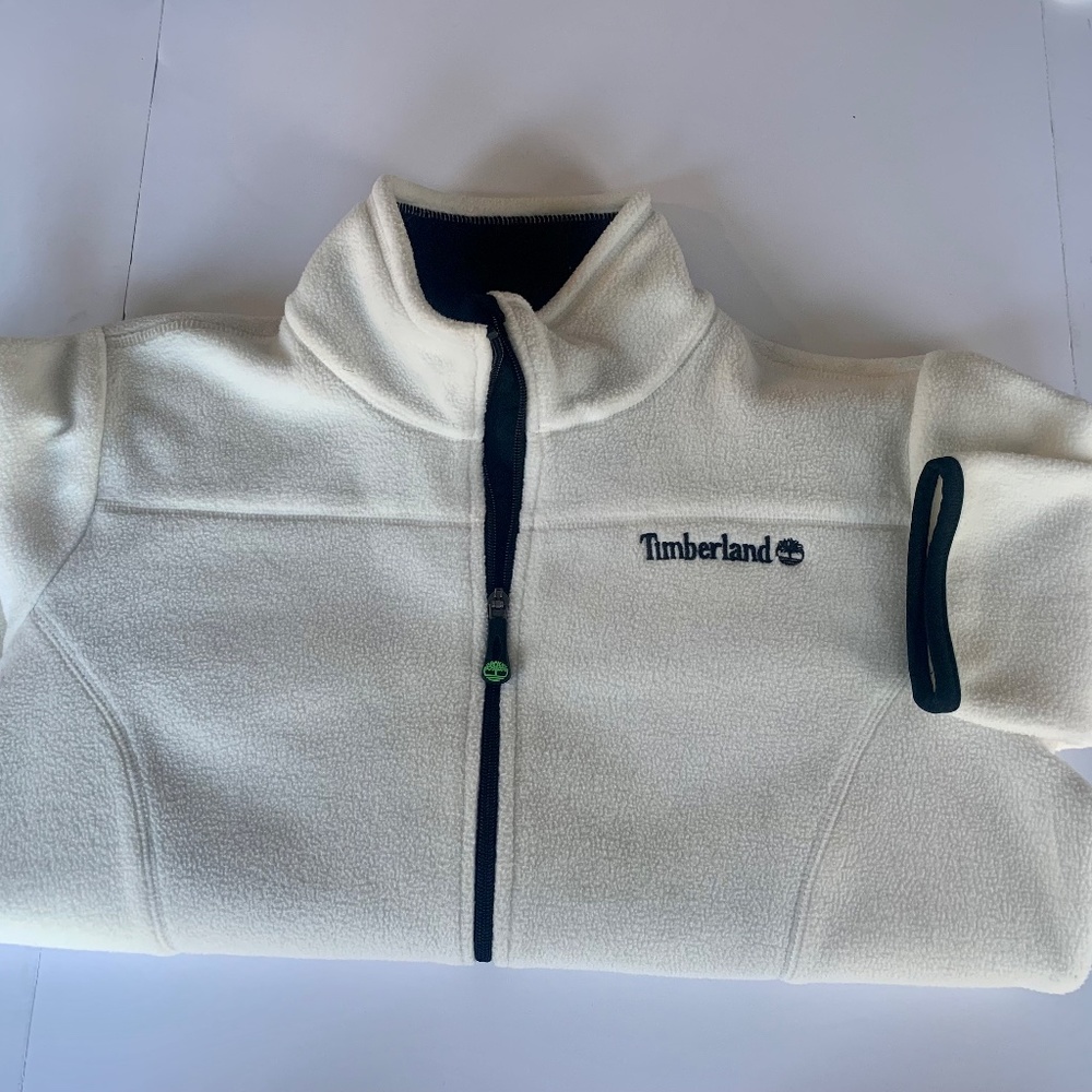 Timberland Women's Fleece Zip Up- Cream